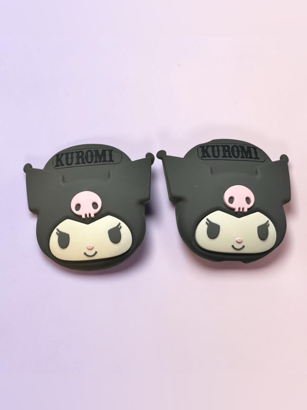 Kuromi Silicone Case - Black & Pink